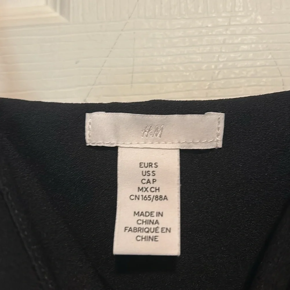 H&M Black Spaghetti Strap Dress Size Small